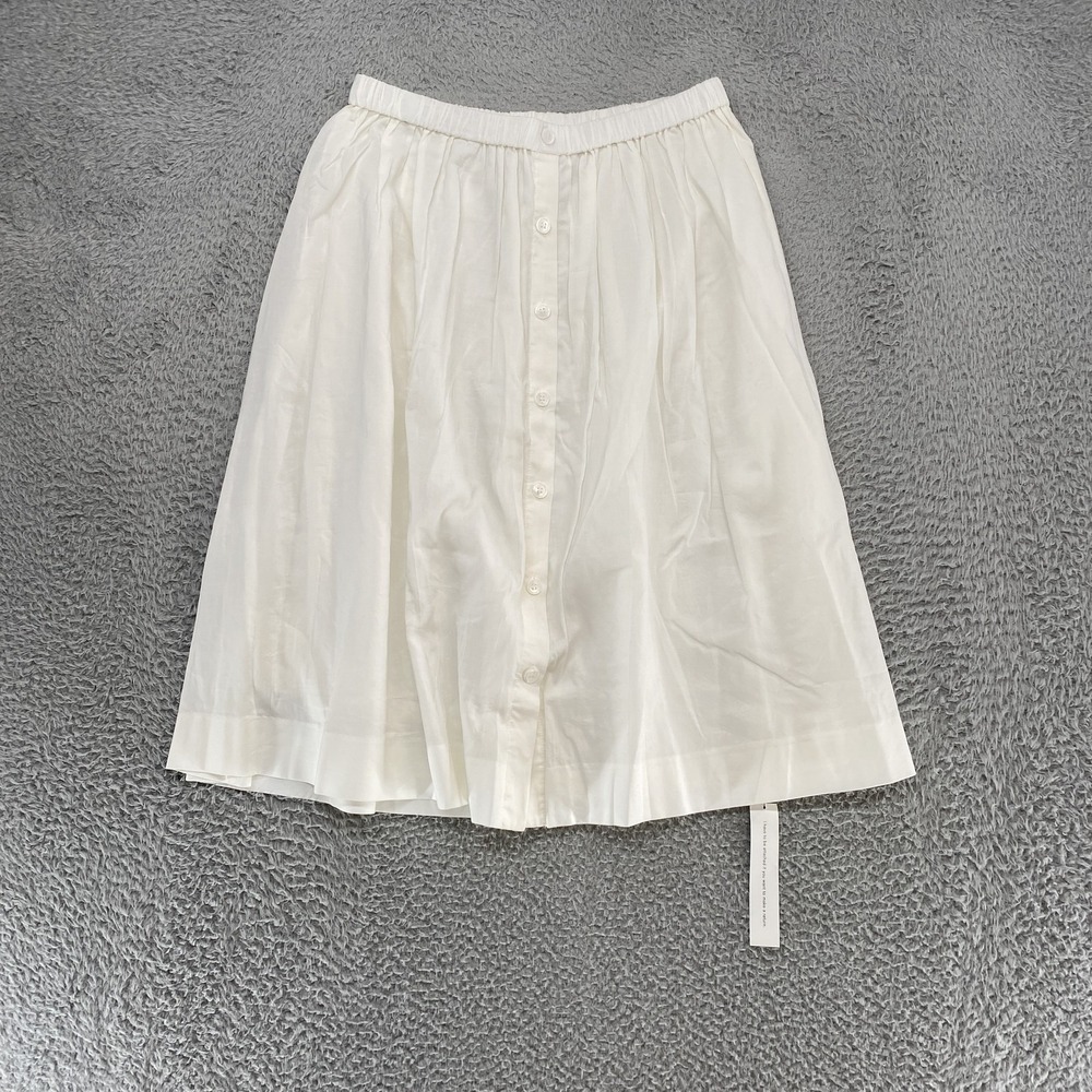 Reformation Midi Skirt Womens 8 Button Front‎ Dainty Minimalist A-Line Summer